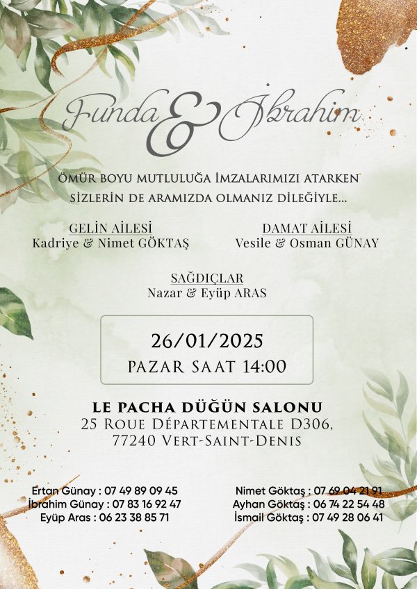 Invitation 21cm x 10cm ou 21cm x 15cm – Image 8