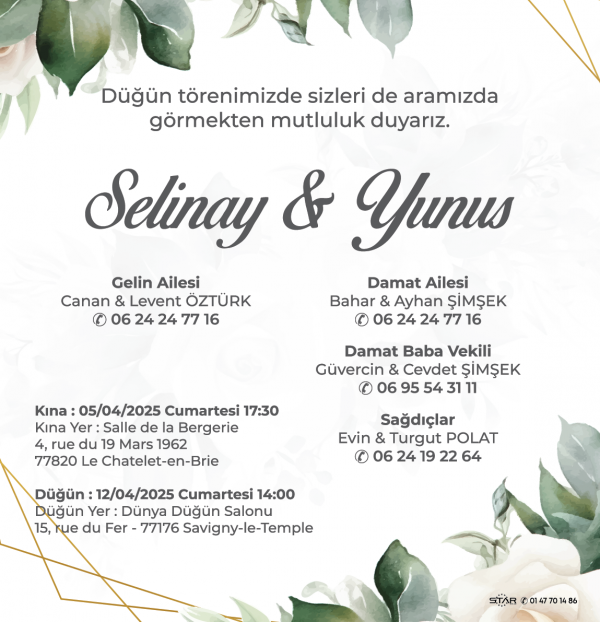 Invitation 21cm x 10cm ou 21cm x 15cm – Image 3