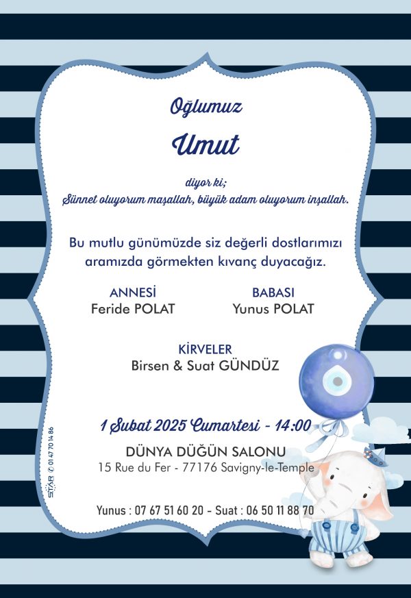 Invitation 21cm x 10cm ou 21cm x 15cm – Image 5